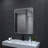 Leyat Modern Rectangle Metal Frame Wall Mirror for Bathroom-1133631055-1133631095