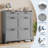 Shoe Cabinet with 4 Flip Drawers & 2 Top Drawers, Wooden Shoe Organizer Cabinet with Adjustable Shelf, Freestanding Shoe Storage Cabinets-319604741