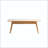 Solid Oak Coffee Table with Two Drawers and Storage Shelf