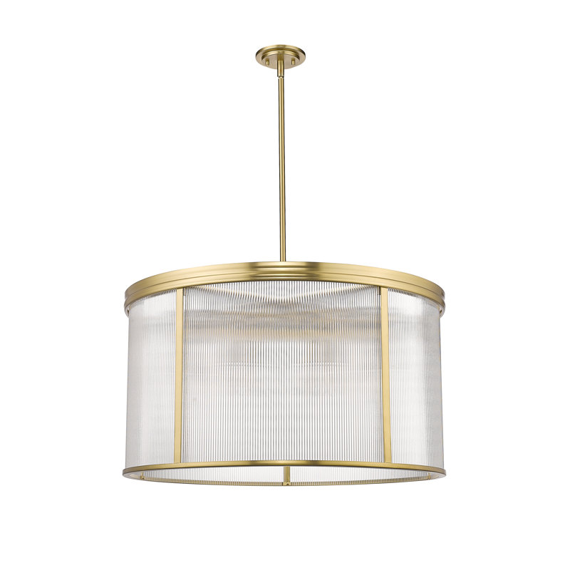 Lustre tambour 9 lumières Izabela, Or