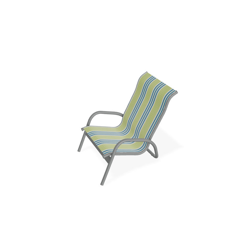 Beach Chair, Textured Graphite, Limelite