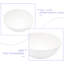 Lavabo vasque en céramique blanc pour salle de bain 13 po x 13 po - Design moderne, teinté, polyvalent, surface moderne