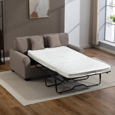 2 Seater Linen Blend Sofa Bed