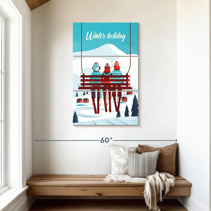 Winter Holiday, 45" H x 28" W