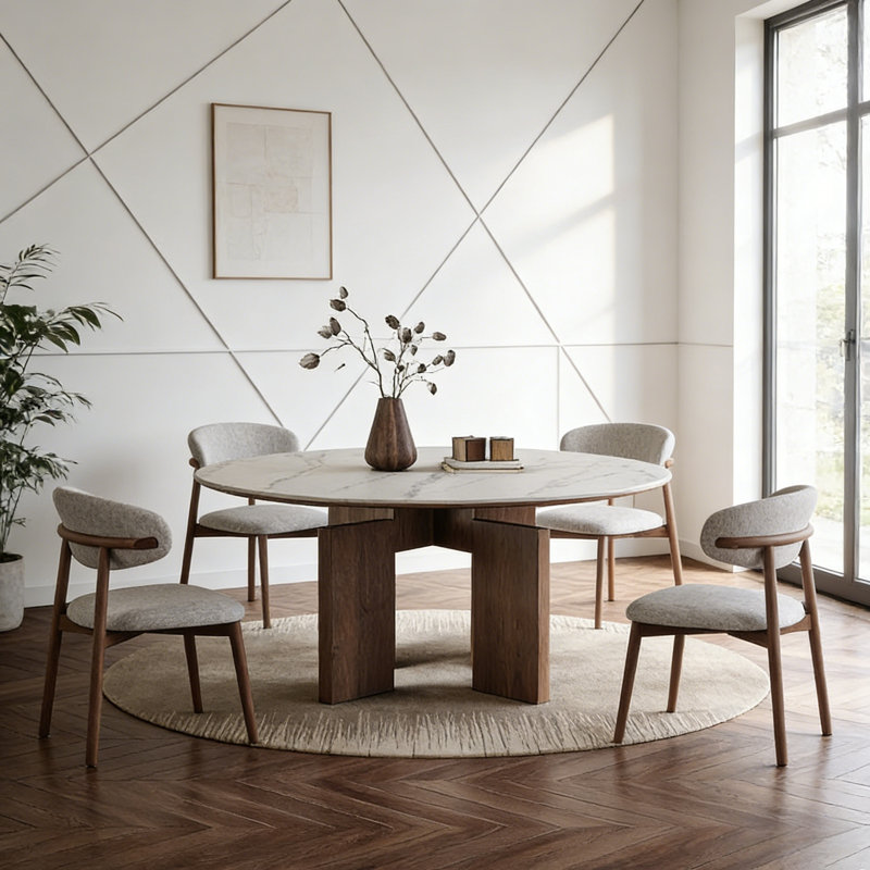 Simple and Light Luxury Design Dining Table