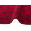 Tapis rectangulaire rouge / noir en polyester tissé à plat à la machine Grazia-17228340