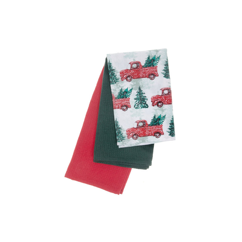 Camion rouge avec torchon