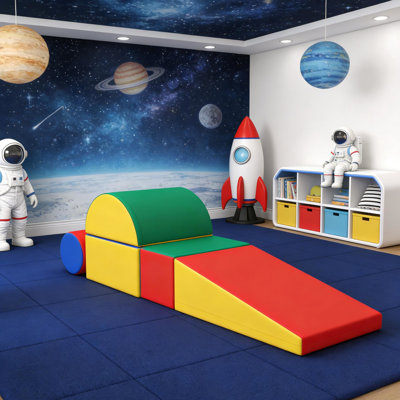 Et mousse douce - 5 pièces pour ramper, configurations personnalisées, facile à nettoyer, 12 mois d'escalade, explorer