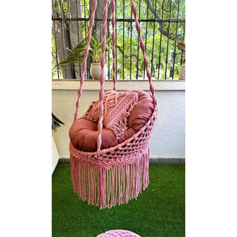 Balancelle avec coussin suspendu Lavish Pink, Rose, Rose