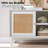 Linets Natural Rattan TV Stand,TV Console Table With Adjustable Shelves For TVs Up 75"-1719503503