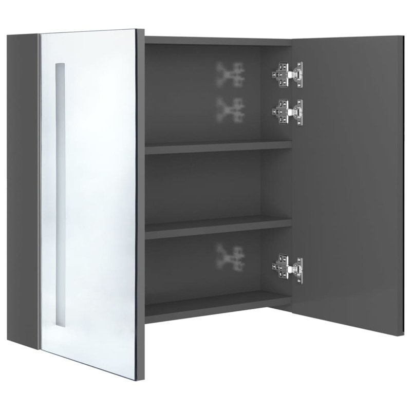 Quon Bathroom Storage, Shining Grey
