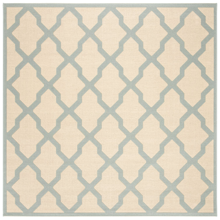 Ferrill Linden 100 Performance Geometric Indoor/Outdoor Area Rug