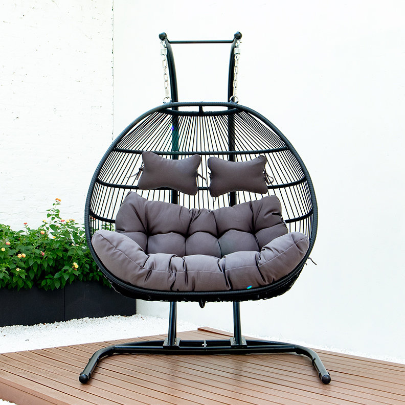 FAUTEUIL DOUBLE PLIABLE ET PLIABLE AVEC COUSSIN