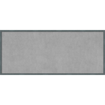 Tableau magnétique encadré étroit bleu-gris rustique
