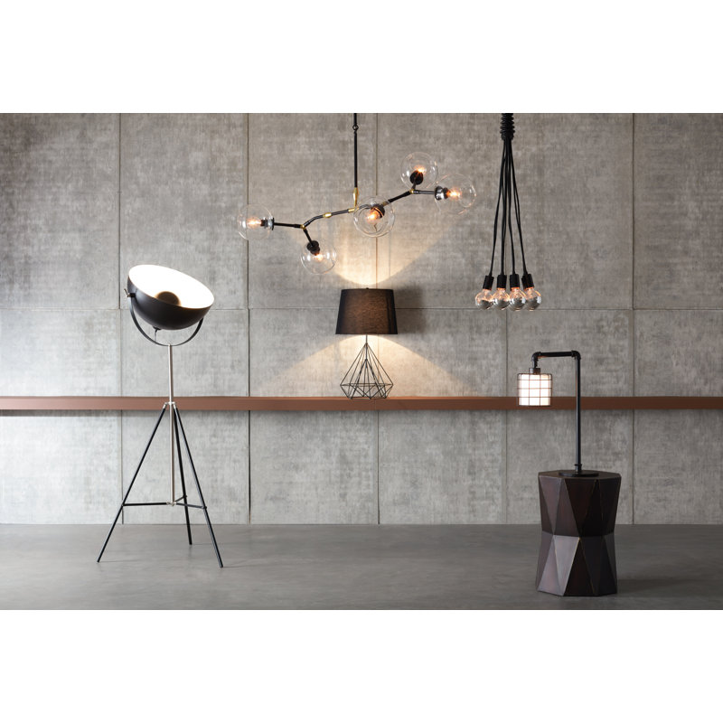 Lustre de sphère spoutnik 16 lumières Frizzell, Bronze acajou