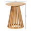 Candiance Modern Slatted Acacia Wood End Table