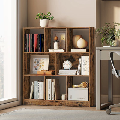 3-Tier Bookshelf, Bookcase, Book Shelf, For Living Room, Home Office, Dining Room by Ebern Designs
