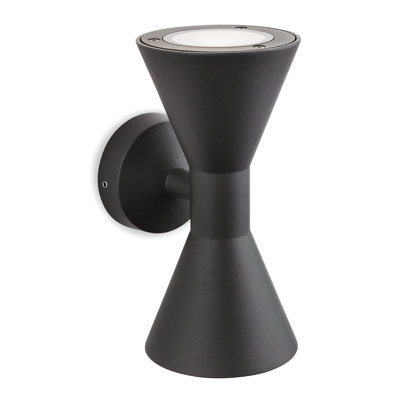Outdoor Lighting 2 - Bulb 22cm H Outdoor Armed Sconce