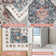 Medallion Non Slip Washable Rug(Red)