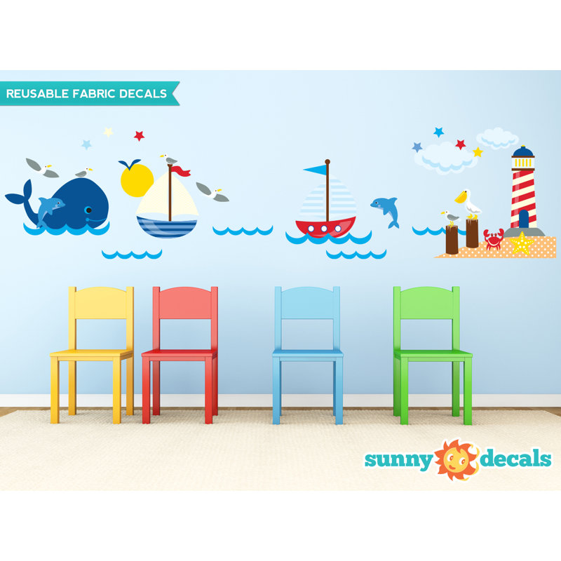 Décalcomanie murale nautique