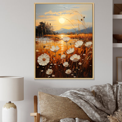 Serene Sunner Flowers Field - reproduction sur toile