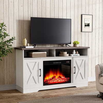 Latitude Run 138cm W Electric Fireplace