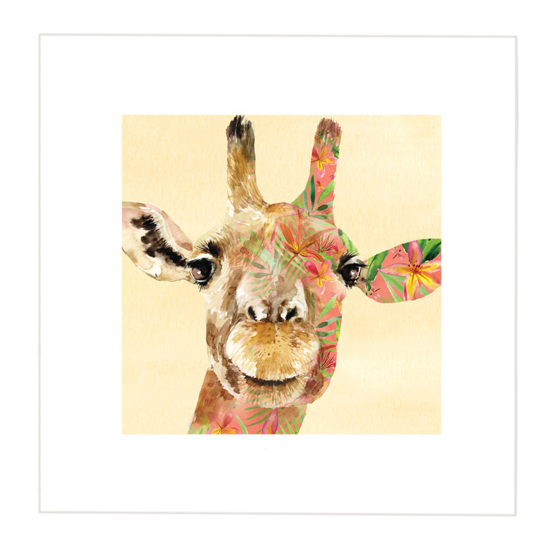 Giraffe by Louise Nisbet - No Frame Print