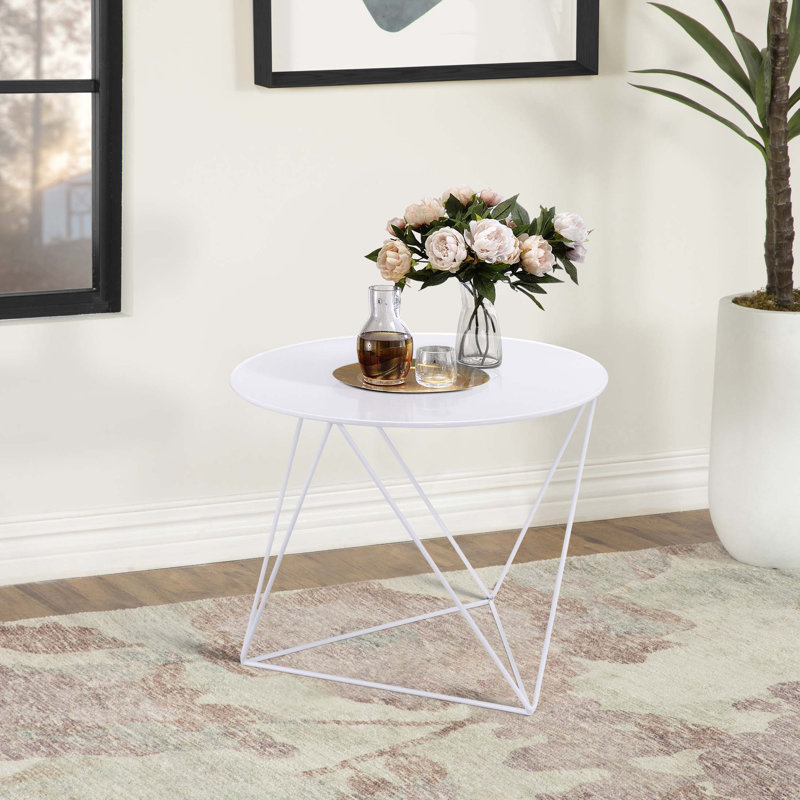Table de bout Salas, Blanc