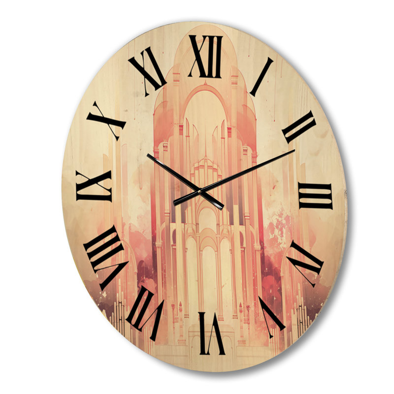 Horloge murale Paradise City Vintage Boho Chic Minimalisme IV, Grand