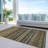 Siohban Washable Striped Indoor / Outdoor Rug-1687973791