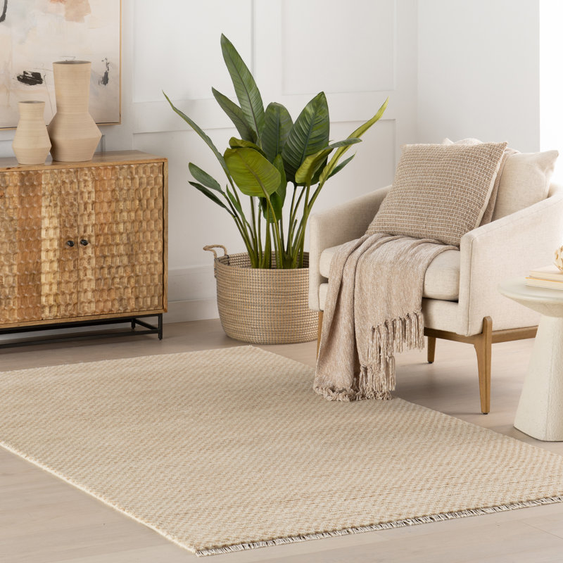 Tapis en laine noué à la main Pierce, Rectangle 9 pi 6 po x 13 pi 6 po