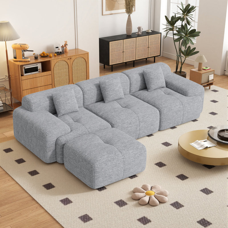 3 Seater Corner Sofa , Grey