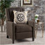 Chaise à dossier en tissu Classic Coffee-332960309