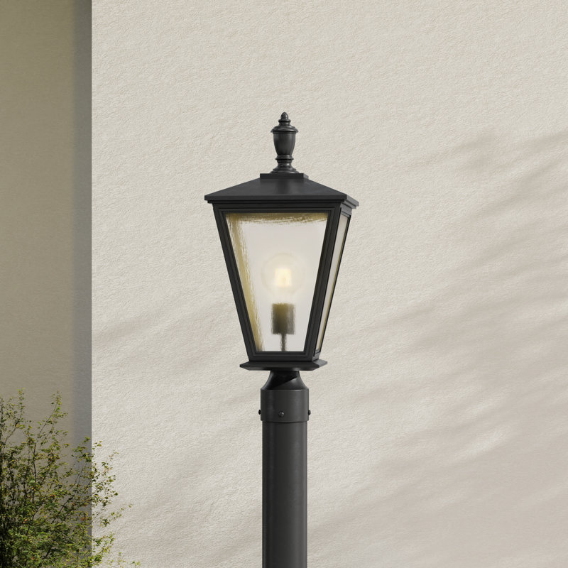 Tête de lanterne à 1 lumière H 20 po Quattrucci, Noir