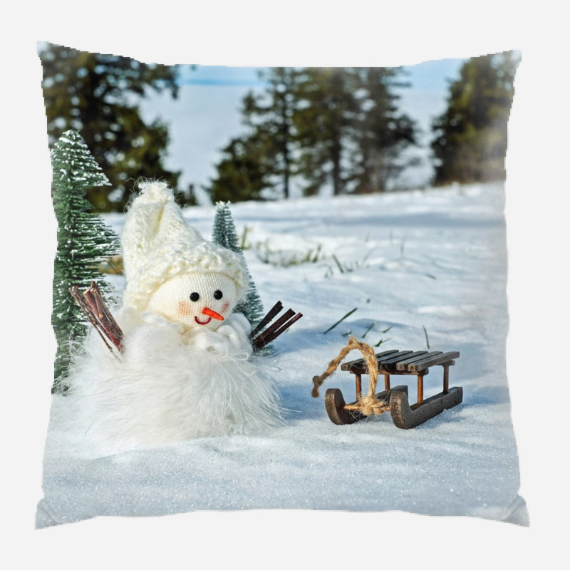  Coussin Snowman