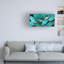 «Cenobio Turquoise Leafs» sur toile-370451921