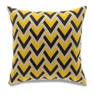 Ivory Chevron Pattern Pillow Cover