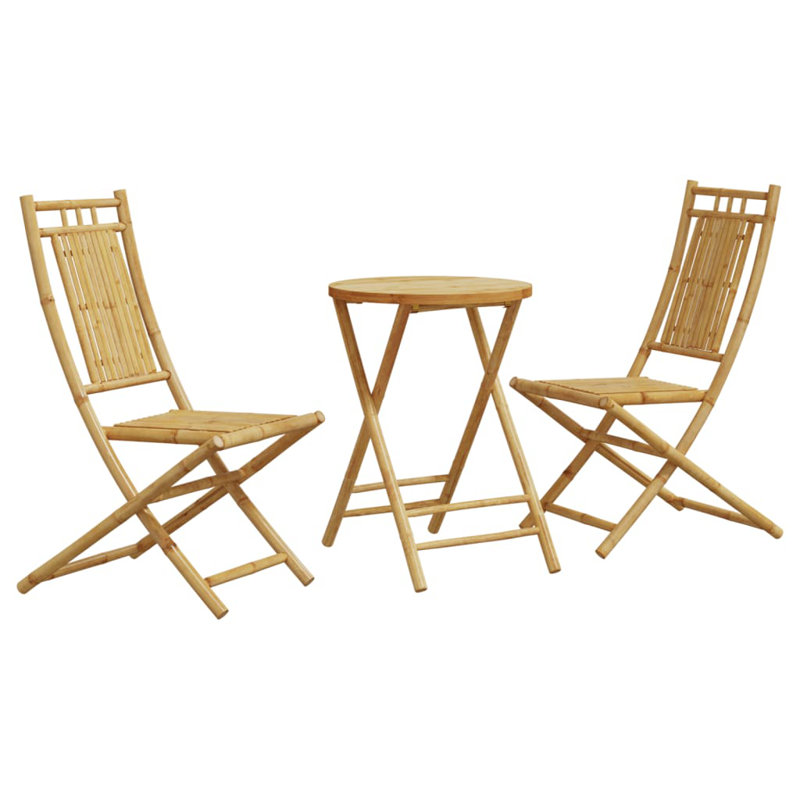 Almerina 2 - Person Wood Patio Dining Set with