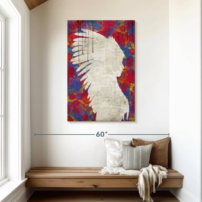 Lelar Abstract Indian, 45" H x 30" W