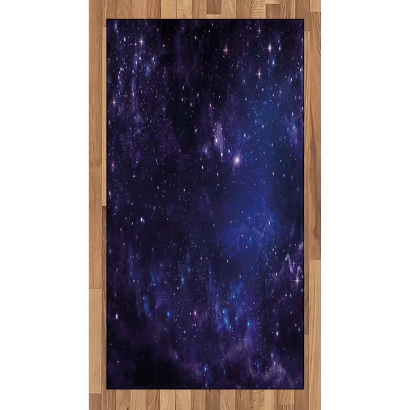 Galaxy High Density Long Fiber Poly Threads Decorative Area Rug Carpet, Rectangle 2'7" x 5'