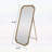 Full Length Floor Mirror With Stand, 70" X 32" Large Dressing Mirror, Wall Mounted Or Leaning, Bedroom And Living Room, Antique Gold | Gift Idea
