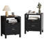 Ensemble de chambre à coucher: Lit plateforme capitonné avec rangement à 2 tiroirs et tête de lit avec rangement et table de chevet à 2 tiroirs avec tablette ouverte-1083931773-1083193024-1083193031