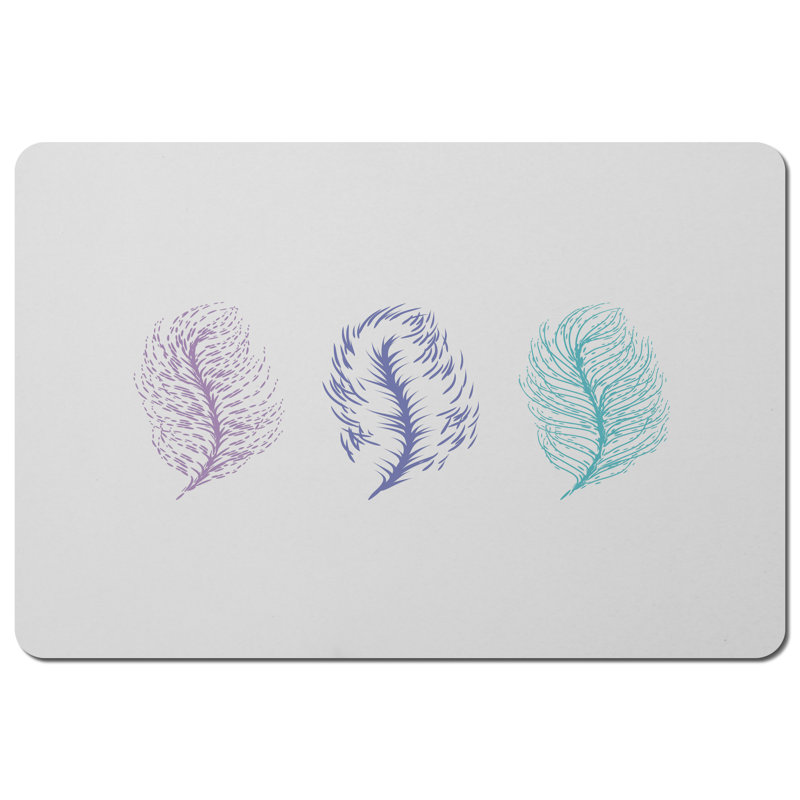 Pennie Polyester, Wood Floral Rectangle Placemat