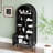 70.8" Tall Arched Bookcase With Storage, Mid Century Modern 6-Tier Cabinet With Door And Drawer, Metal Legs And Metal Handles,Arched Bookshelf With Open Display Shelf For Office Living Room-2115265931