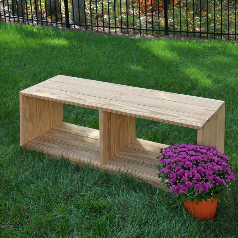 Outdoor Spaces Solid Wood Outdoor Bench
