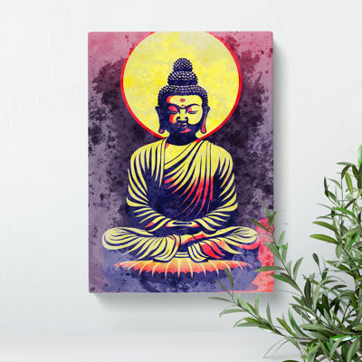 Mind Blowing Buddha - Wrapped Canvas