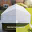 Tente de réception 20 'x 40', auvent extérieur avec parois latérales amovibles, 12 fenêtres pour les fêtes, mariage, événements, barbecue, blanc-125986470