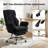 Big and Tall Office Chair, Flip Armrests for Pets & Cross Legged Sitting, Executive Ergonomic Computer Gaming Chair with Foot Rest, Gliter Fabric Wide Seat Reclining Desk Chair-1935085337
