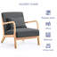 Chaise avec accoudoirs de lecture rembourrée Comfy-583249373