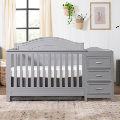 Charlie 4-in-1 Convertible Crib and Changer with Storage